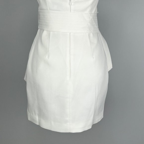 Cameo Wrap It Up Womens Halter Mini Dress Ivory Belted Faux Wrap size Small - Picture 10 of 16